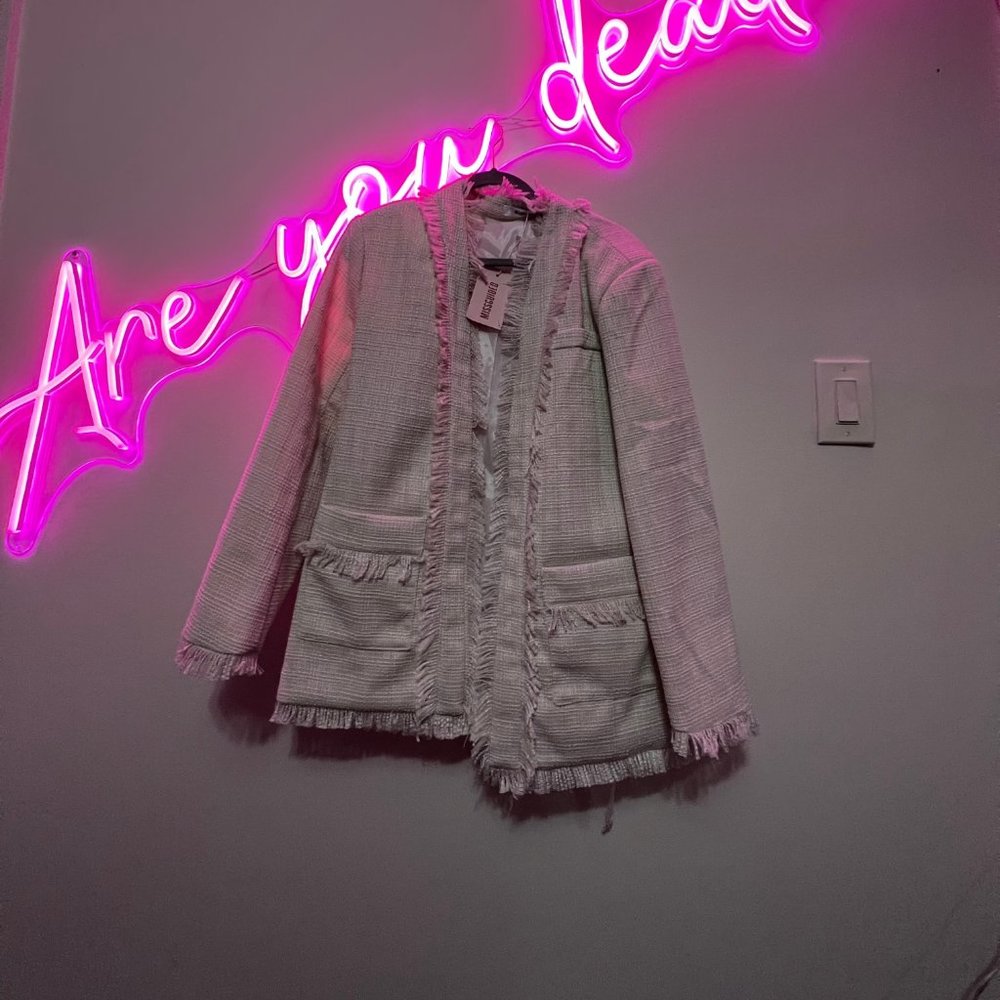 Missguided Cream Blazer